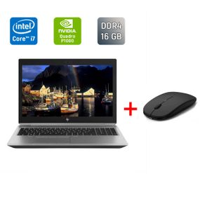 Мобільна робоча станція Б-клас HP ZBook 15 G5 / 15.6" (1920x1080) IPS / Intel Core i7-8850H (6 (12) ядра по 2.6 - 4.3 GHz) / 16 GB DDR4 / 250 GB SSD / nVidia Quadro P1000, 4 GB GDDR5, 256-bit / Fingerprint / WebCam / HDMI б/в + Подарунок Миша / USB