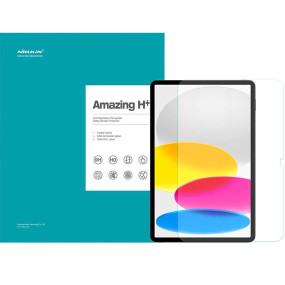 Захисне скло Nillkin (H+) для Apple iPad 10.9" (2022-24) / 11" 2025 Прозорий