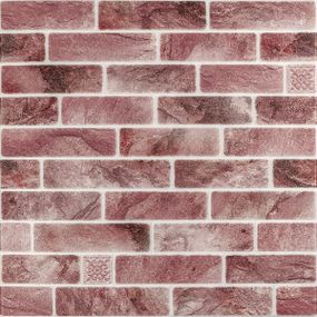 Панель стінова 680х680х4мм Клінкер рожева глина SW-00002005