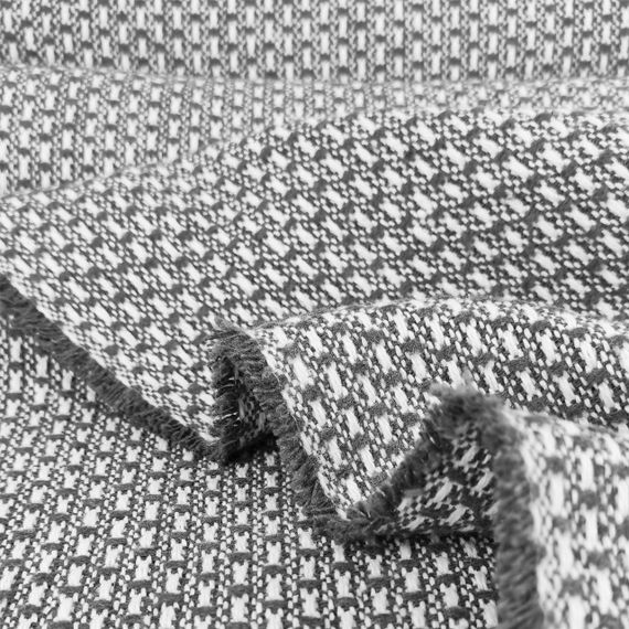 Плед бавовняний Букле сірий Love You 200 x 220 см | Зображення 4