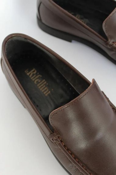 Коричневые мужские мокасины на гибкой подошве 44 размер | Зображення 4