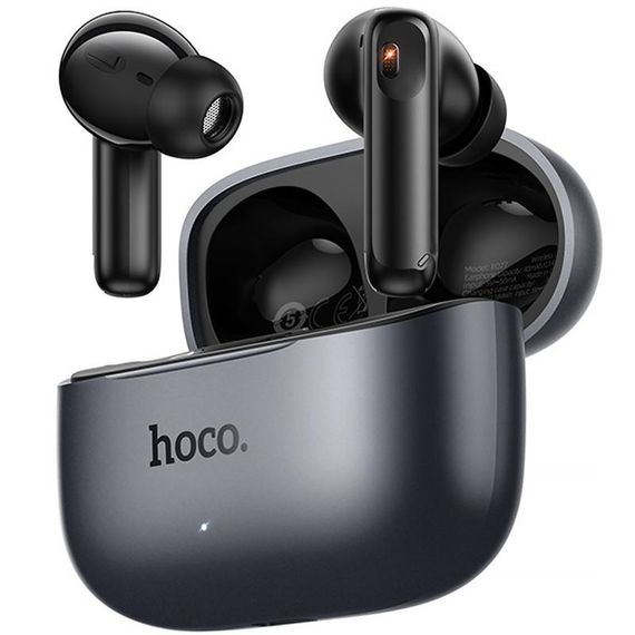 Бездротові TWS навушники Hoco EQ27 Fun ANC+ENC+smart AI translation Metal gray | Зображення 3