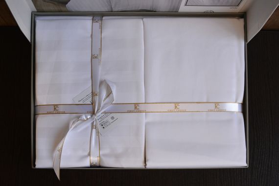 Постельное белье First Choice Cotton Satin семейный 160х220 Broad Line White | Зображення 4