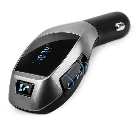 Автомобильный bluetooth fm модулятор X5 ВТ для автомагнитолы, mp3 / фм трансмиттер KB-189 с дисплеем | Зображення 2