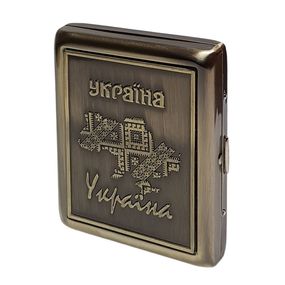 Металлический Мужской Портсигар "Украина"