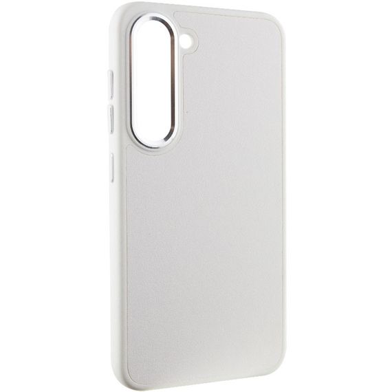 Кожаный чехол Bonbon Leather Metal Style для Samsung Galaxy S23+ Белый / White | Зображення 1