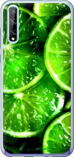 Чохол на Huawei P Smart S Зелені часточки лимона "852u-1813-2448"