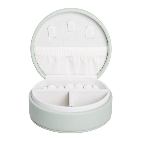 Скринька для прикрас з еко шкіри 10×9×4.5 см ​​органайзер для ювелірних виробів HP-5-31GR