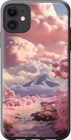 Чохол на iPhone 11 Рожеві хмари із силікону FCh_006678