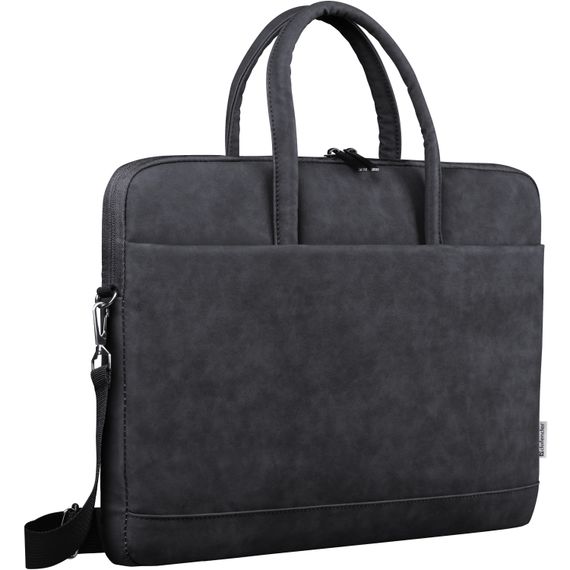 Сумка для ноутбука 15.6'' Defender Trendy з кишенею, шкіра, чорна | Зображення 5