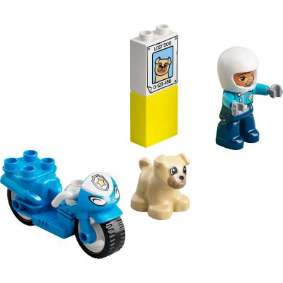 Конструктор LEGO DUPLO Town Поліцейський мотоцикл 5 деталей (10967) | Зображення 1