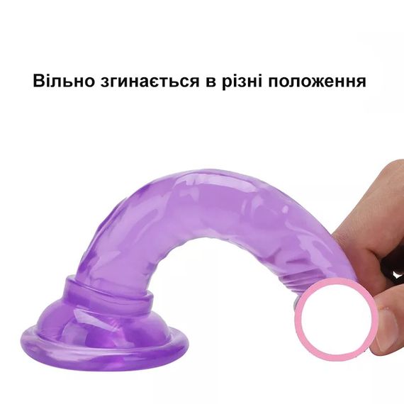 Фаллоимитатор с присоской  (12 см. коричневый) | Зображення 3