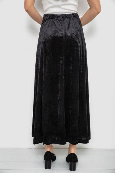 Спідниця оксамитова годе, колір чорний, 167R375-1 | Зображення 3