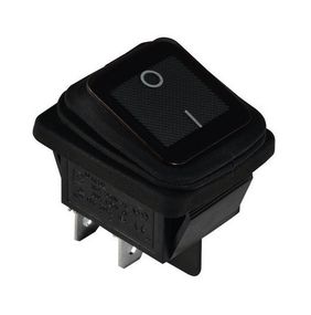 Переключатель KCD2-201W B/B 1 клавиша черный с влагозащитой Ny95500803