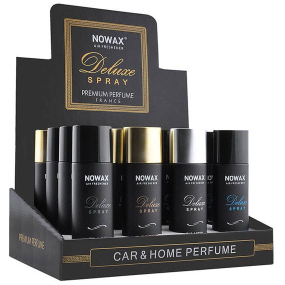 NOWAX Ароматизатор повітря з розпилювачем у виставковому боксі Deluxe Spray - Cotton, 50 ml