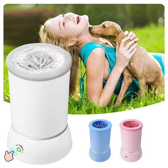 Автоматична лапомийка для собак PET FOOT WASH · Портативний електричний стакан для миття лап тварин · USB зарядка | Зображення 3