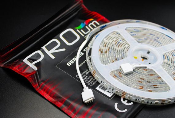 Світлодіодна LED стрічка PROLUM™ 12V 5050\60 IP65 Series "SG" RGB | Зображення 6