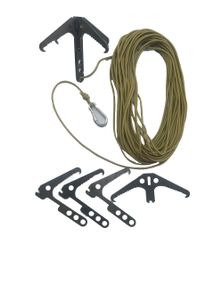 Гачок кішка сталь з шнуром паракорд 30м Вид 1 Coyote койот М&М (213693)