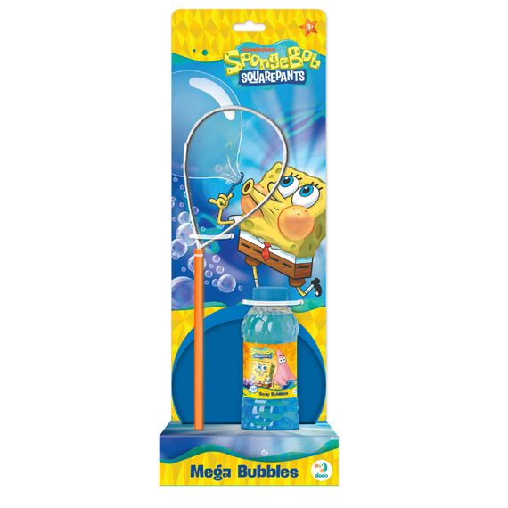 Мыльные пузыри "Mega Bubbles с тарелкой SpongeBob" 200636 объем 450 мл | Зображення 1