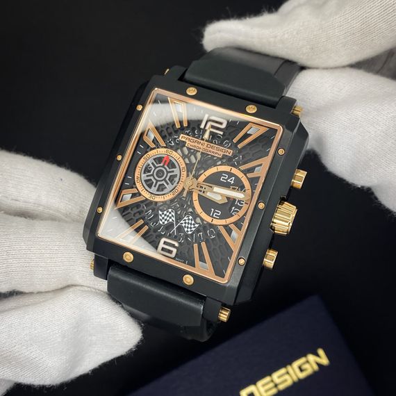 Чоловічий годинник Pagani Design PD-1725 Black-Black | Зображення 4