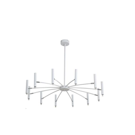 Люстра стельова на 18 лампочок 26430 Білий 30-65х120х120 см. | Зображення 1