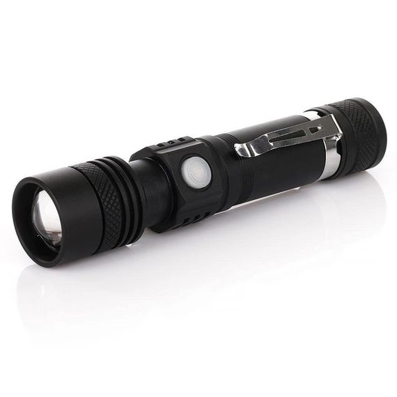 Тактический фонарь Bailong BL-518-T6 3 режима работы zoom з/у microUSB кейс, карманный мини фонарь | Зображення 6