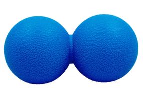 Масажний м'ячик EasyFit TPR подвійний 12х6 см синій (EF-2175-BL)