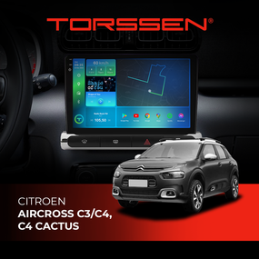 Штатна магнітола Torssen 2K Citroen Aircross C3/C4 high FL9 4+64Gb 4G Carplay DSP