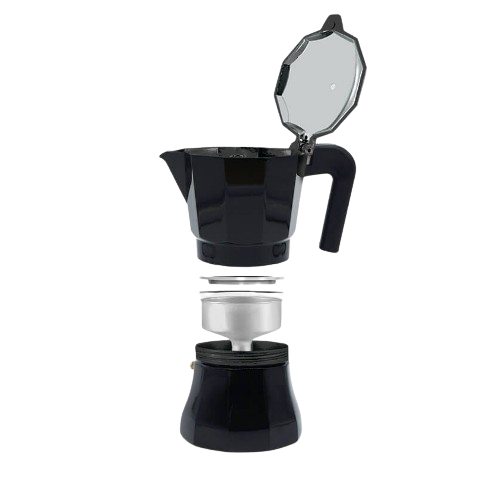 Кавоварка гейзерна 150мл (3 порції) алюмінієва MR-1658-3 Espresso Moka Maestro | Зображення 3