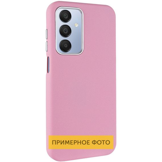 Кожаный чехол Leather Case Metal Buttons для Xiaomi Redmi 13C / Poco C65 Light Pink