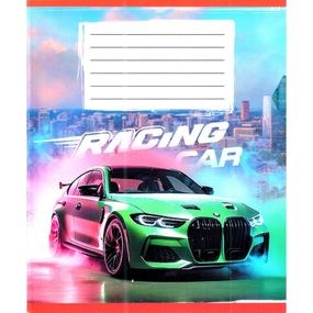 Тетрадь ученическая "Авто в дыму" 036-580051L-3 в линию, 36 листов (959057)