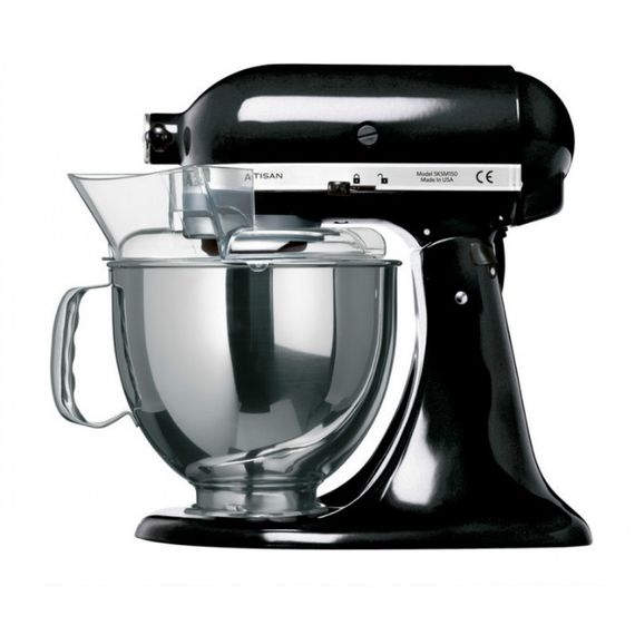Планетарний міксер KitchenAid 5KSM150PSEOB ARTISAN, 4.83 л, чорний | Зображення 1