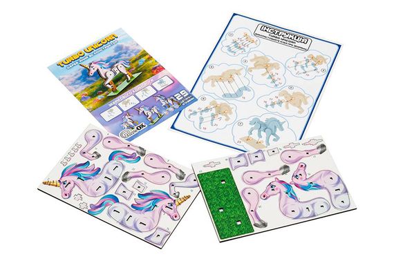 Конструктор 3D Puz-00970, дерев'яний"Turbo Unicorn" PuzzleOk | Зображення 2