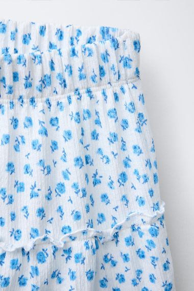 Підліткова спідниця-шорти для дівчинки Zara 148 см Блакитна (26021007D) | Зображення 2