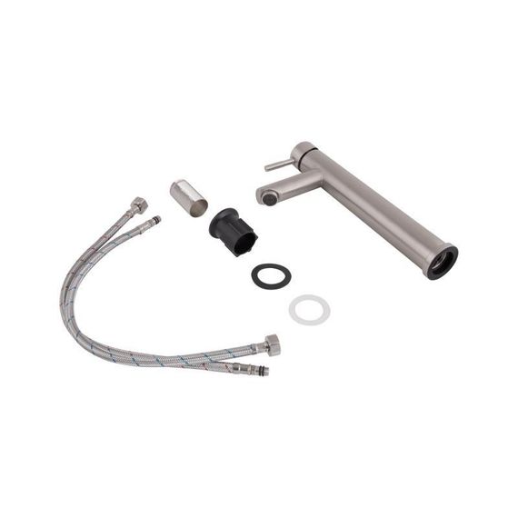 Смеситель для раковины Lidz Aria 001FH высокий (k35) LDARI001FHNKS34938 Nickel | Зображення 3