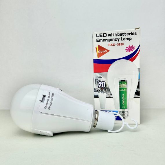 Світлодіодна лампа LED FAT-3920 E27 20W з 2 акумуляторами | Зображення 2