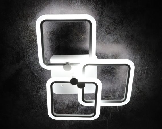 Люстра світлодіодна стельова LED світильник для квартири на стелю лед з пультом 25623 Білий 11х41х60 см. | Зображення 1