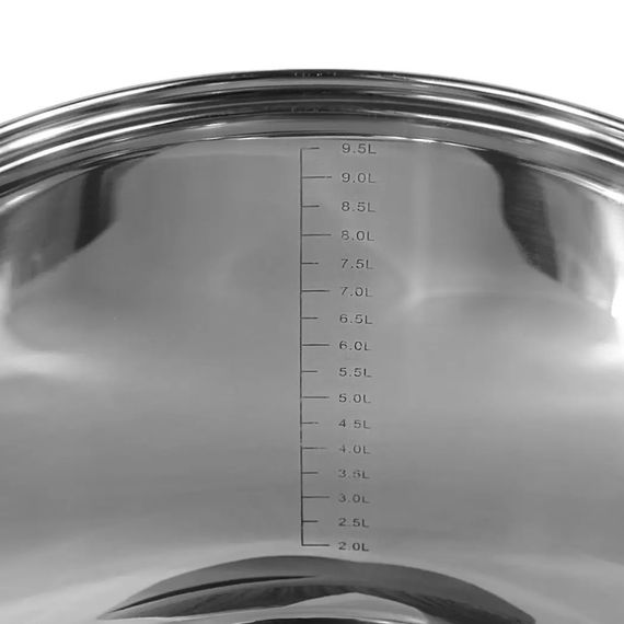 Каструля з кришкою Kamille KM-5404 10.5 л 26 см срібляста | Зображення 2