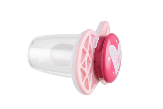 Пустышка симметрическая Nuvita NV7065 Air55 Cool 0m+ &quot;LOVE&quot; розово-персиковая (NV7065PR) | Зображення 1