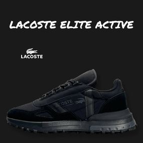 Чоловічі кросівки Lacoste Elite Active Black (топ якість) A3384 45 28 - 28.5 см