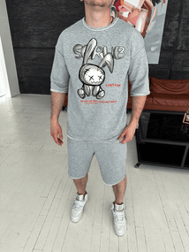 Комплект футболка та шорти ДТФ (петля оверсайз)