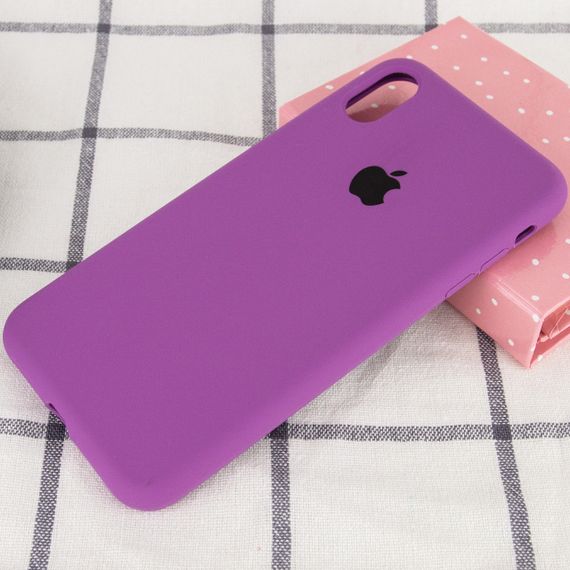 Чохол Silicone Case Full Protective (AA) для Apple iPhone XR (6.1") Фіолетовий/Grape | Зображення 1