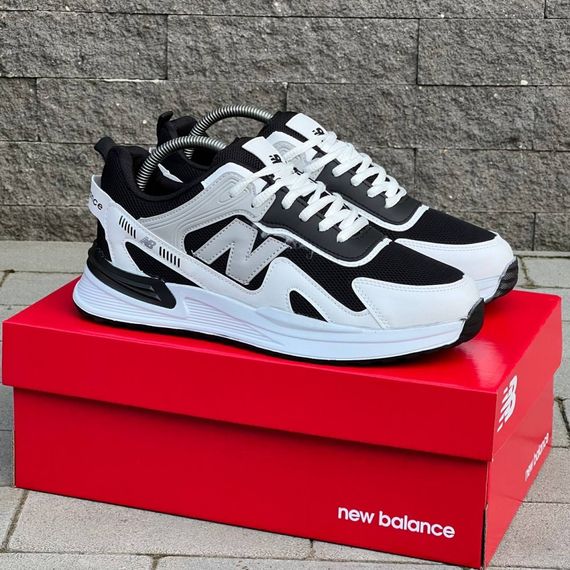 Кросівки New Balance матеріал текстиль/замш колір чорний, білий | Зображення 4
