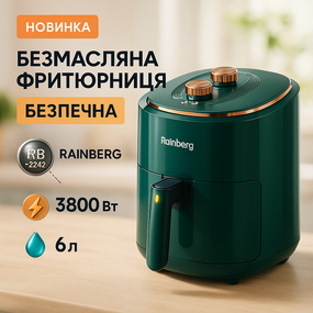 Безмасляна фритюрниця безпечна у використанні Rainberg, Мультипіч з автоматичними програмами RU-36