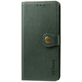 Кожаный чехол-книжка GETMAN Gallant (PU) для Xiaomi Redmi Note 10 Pro / 10 Pro Max Зеленый