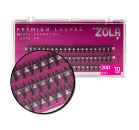 Вії-пучки ZOLA 20D 10 mm