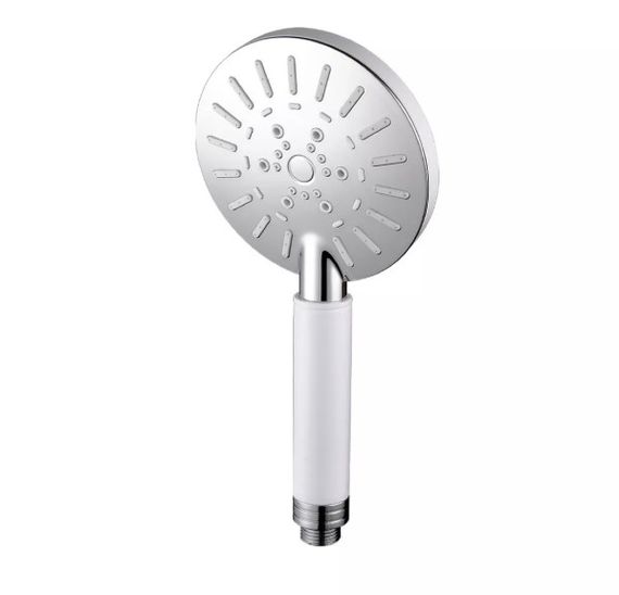 Душова лійка Frap 3-режими, білий/хром F008