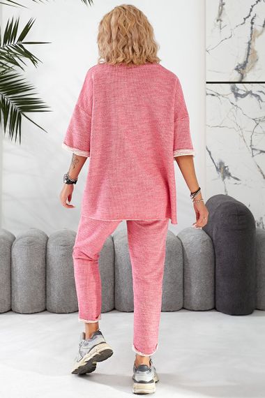 Костюм женский домашний, цвет розовый, 257R44 | Зображення 3