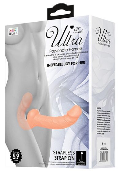 Страпон безремневой BAILE - STRAPLESS Strap On, BW-022080 Sex Aura | Зображення 8