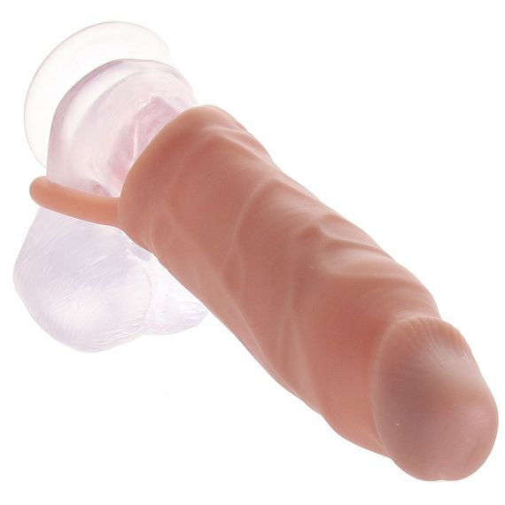 Насадка реалістична Size-Up пеніс, що подовжує, бежева Sex Aura | Зображення 4